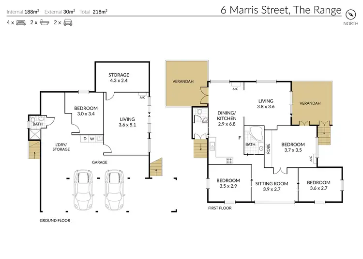 Floorplan of Homely house listing, 6 Marris Street, The Range QLD 4700
