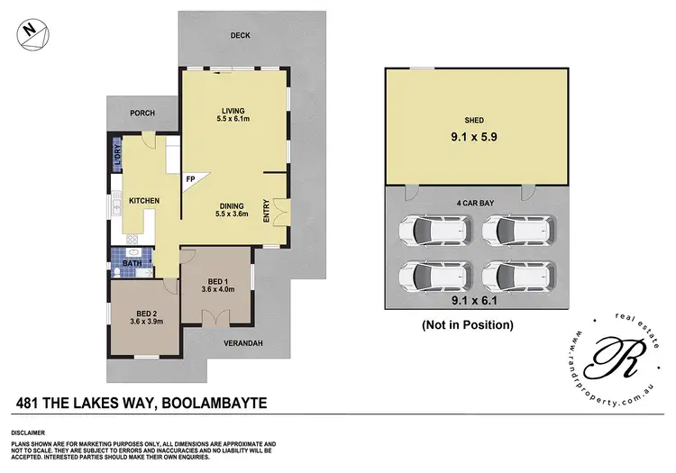 Floorplan of Homely rural property listing, 481 The Lakes Way, Boolambayte NSW 2423