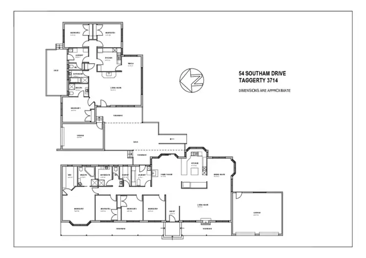 Floorplan of Homely house listing, 54 Southam Drive, Taggerty VIC 3714