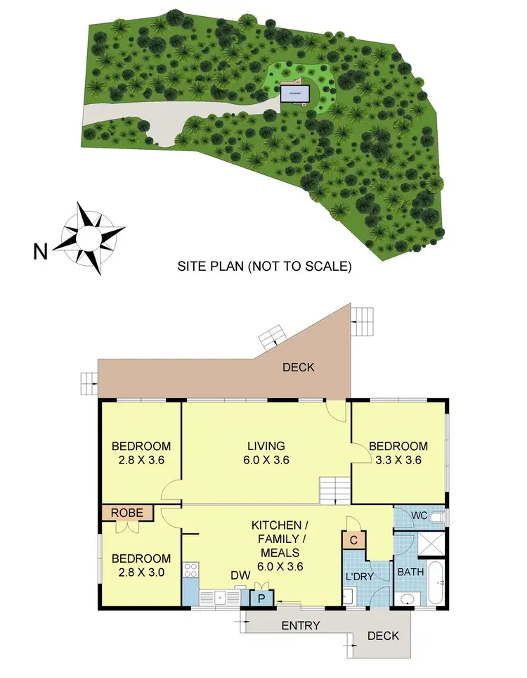 Floorplan of Homely house listing, 6 Glenholme Avenue, Mount Evelyn VIC 3796