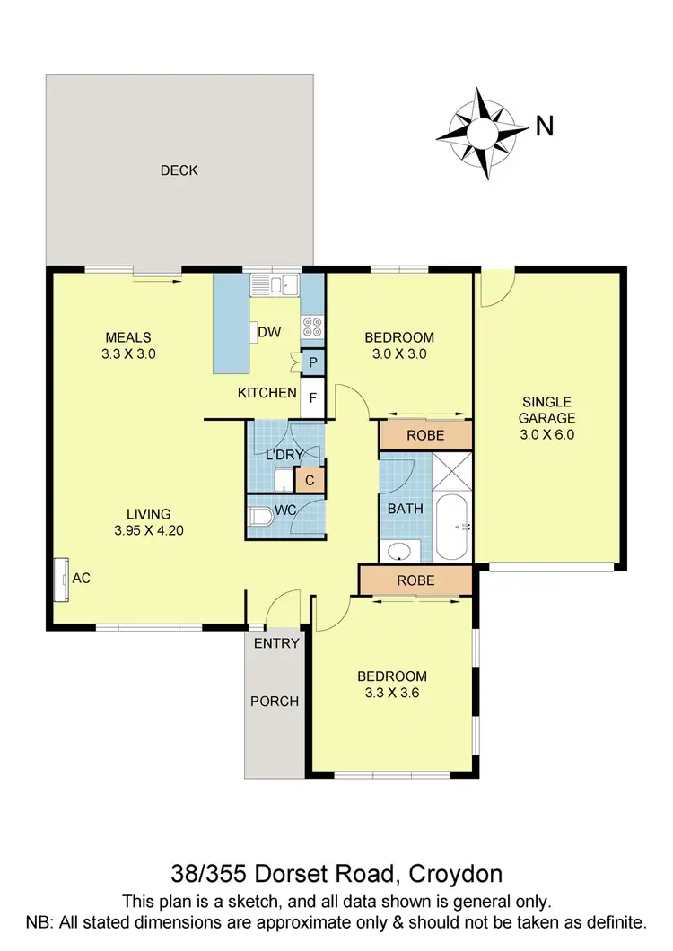 Floorplan of Homely unit listing, 38/355 Dorset Road, Croydon VIC 3136