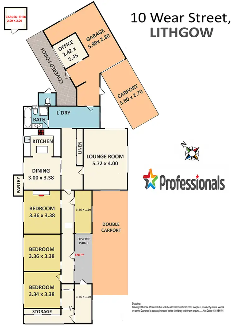 Floorplan of Homely house listing, 10 Wear Street, Lithgow NSW 2790