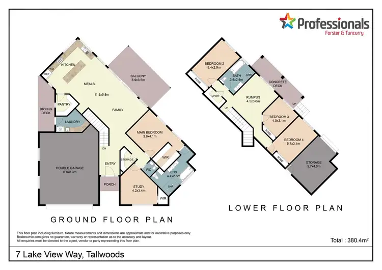 Floorplan of Homely house listing, 7 Lake View Way, Tallwoods Village NSW 2430