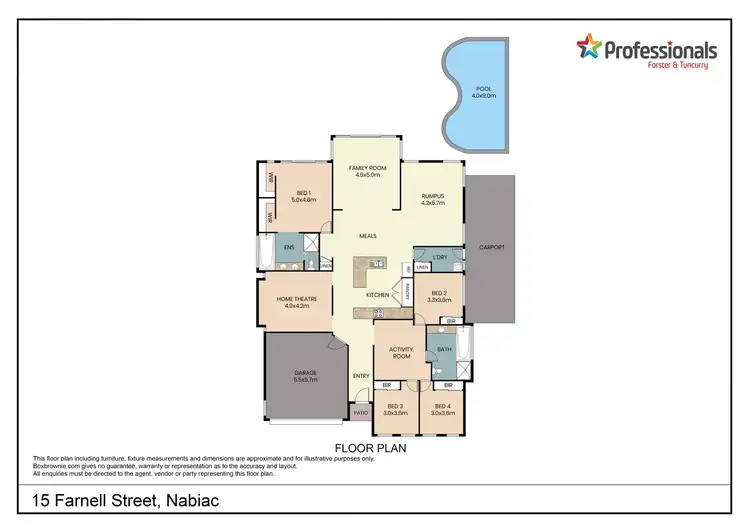 Floorplan of Homely house listing, 15 Farnell Street, Nabiac NSW 2312