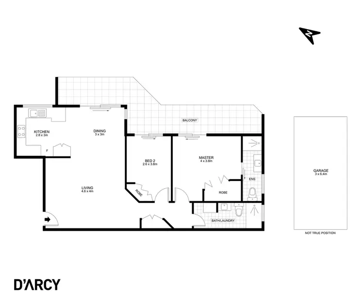 Floorplan of Homely unit listing, 6/26 Dalmore Street, Ashgrove QLD 4060