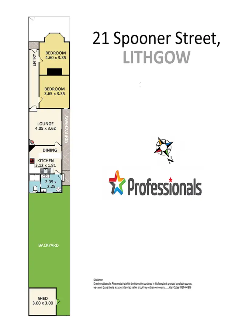 Floorplan of Homely house listing, 21 Spooner Street, Lithgow NSW 2790