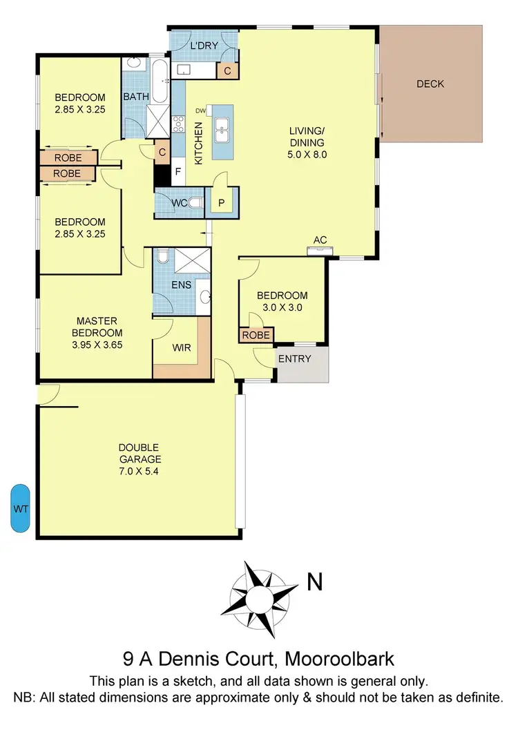 Floorplan of Homely house listing, 9a Dennis Court, Mooroolbark VIC 3138