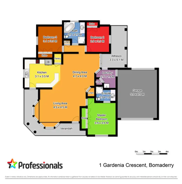 Floorplan of Homely house listing, 1 Gardenia Crescent, Bomaderry NSW 2541