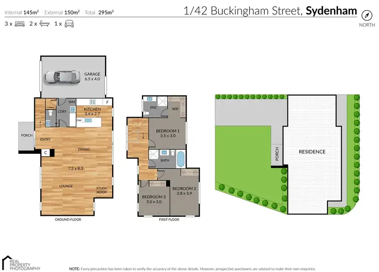 Floorplan of Homely townhouse listing, 1/42 Buckingham Street, Sydenham VIC 3037