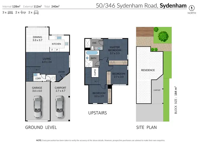 Floorplan of Homely townhouse listing, 50/346 Sydenham Road, Sydenham VIC 3037
