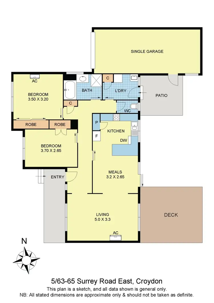 Floorplan of Homely unit listing, 5/63 Surrey Road East, Croydon VIC 3136