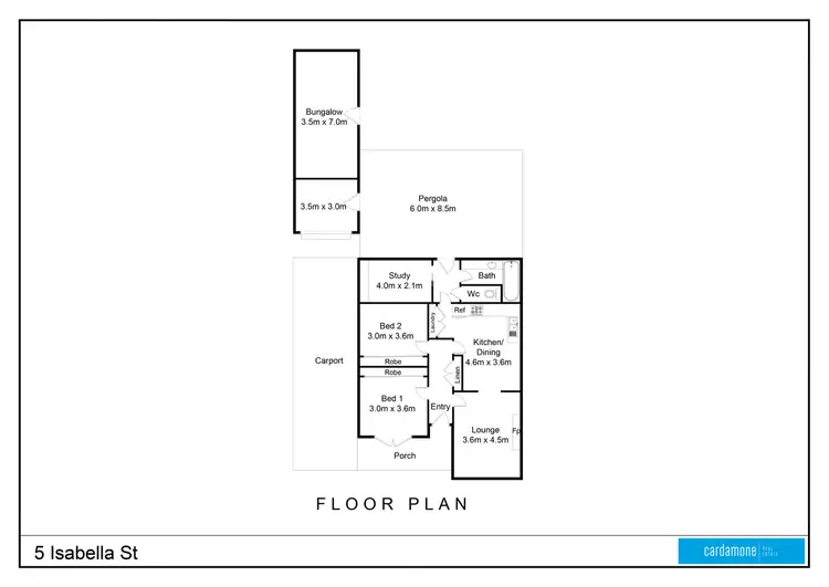 Floorplan of Homely house listing, 5 Isabella Street, Shepparton VIC 3630