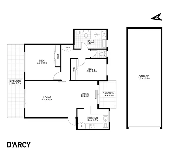 Floorplan of Homely unit listing, 6/34 Lade Street, Gaythorne QLD 4051