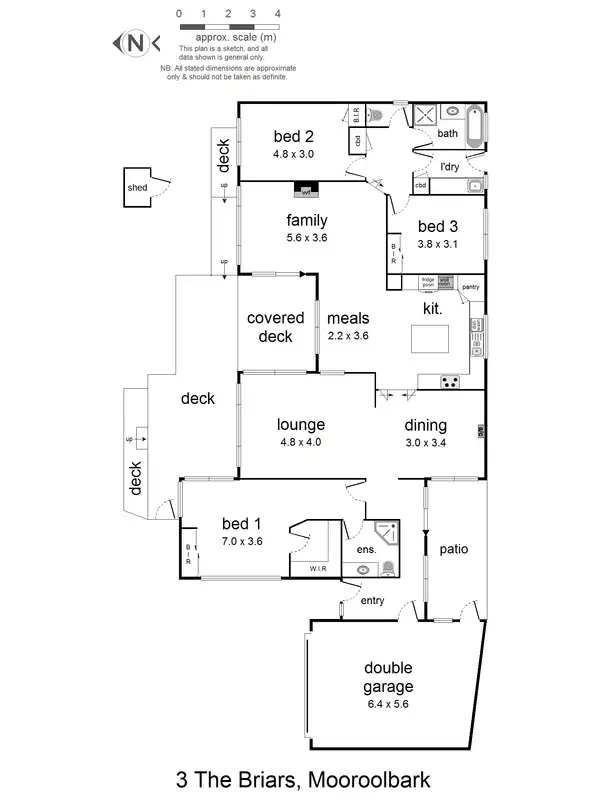 Floorplan of Homely house listing, 3 The Briars, Mooroolbark VIC 3138