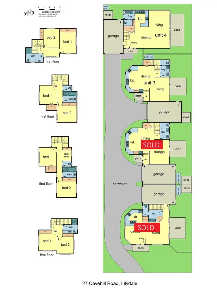 Floorplan of Homely unit listing, 1/27 Cavehill Road, Lilydale VIC 3140