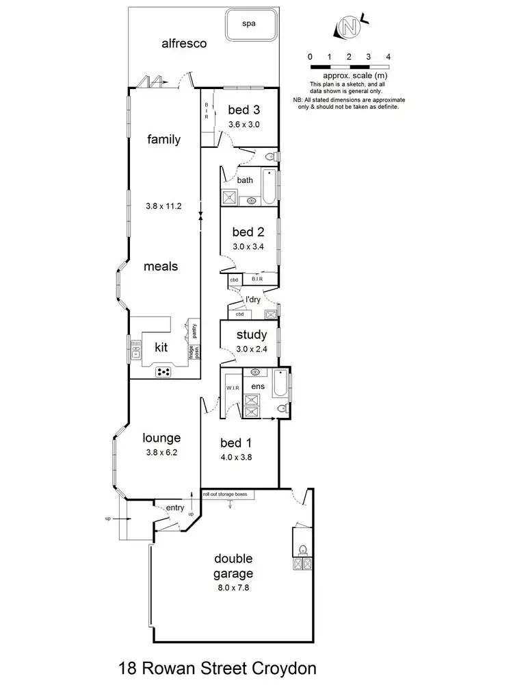 Floorplan of Homely house listing, 18 Rowan Street, Croydon VIC 3136