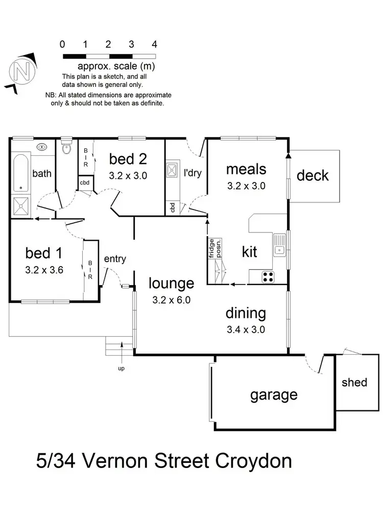 Floorplan of Homely unit listing, 5/34 Vernon Street, Croydon VIC 3136