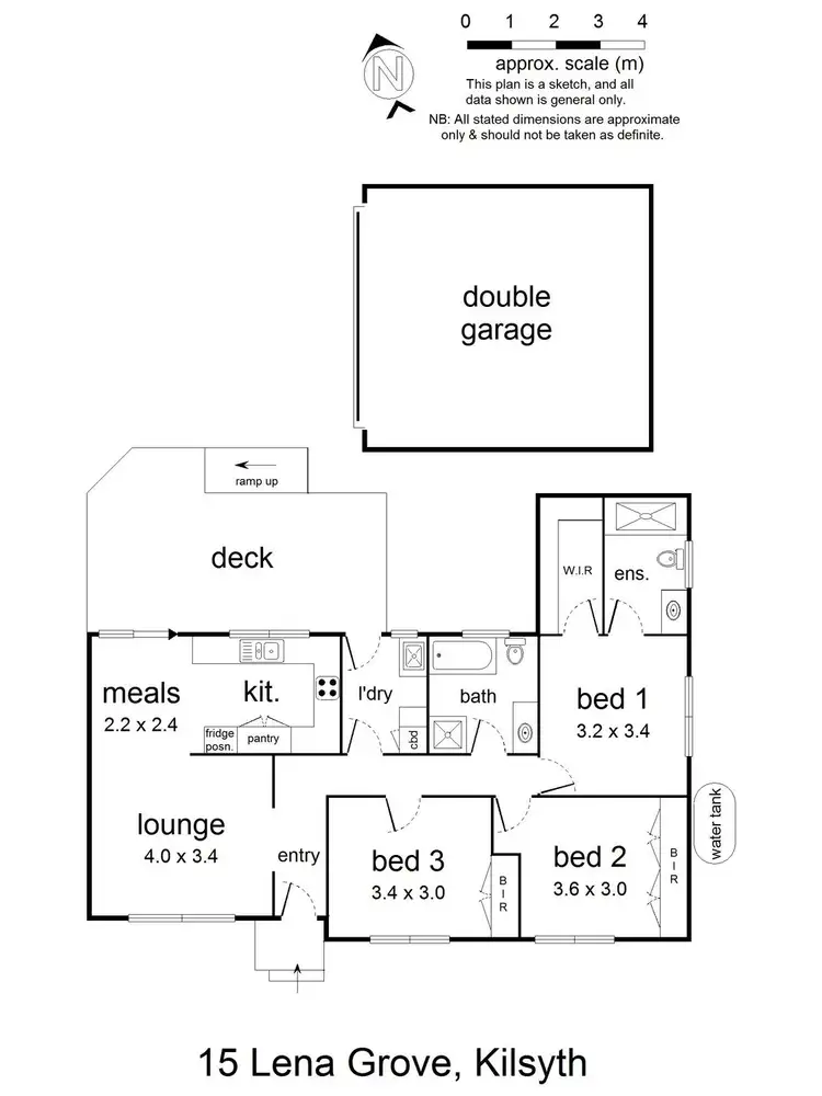 Floorplan of Homely unit listing, 15 Lena Grove, Kilsyth VIC 3137