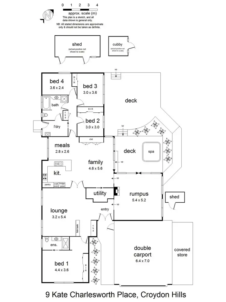 Floorplan of Homely house listing, 9 Kate Charlesworth Place, Croydon Hills VIC 3136