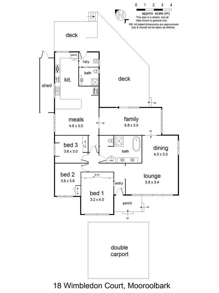 Floorplan of Homely house listing, 18 Wimbledon Court, Mooroolbark VIC 3138