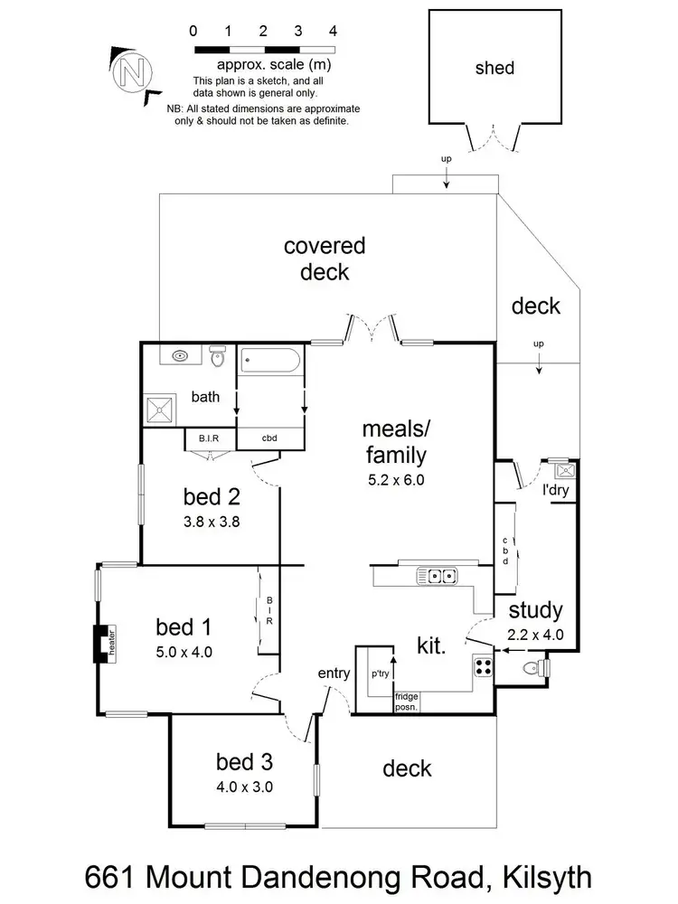 Floorplan of Homely house listing, 661 Mount Dandenong Road, Kilsyth VIC 3137