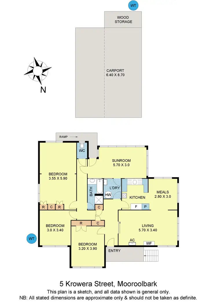 Floorplan of Homely house listing, 5 Krowera Street, Mooroolbark VIC 3138