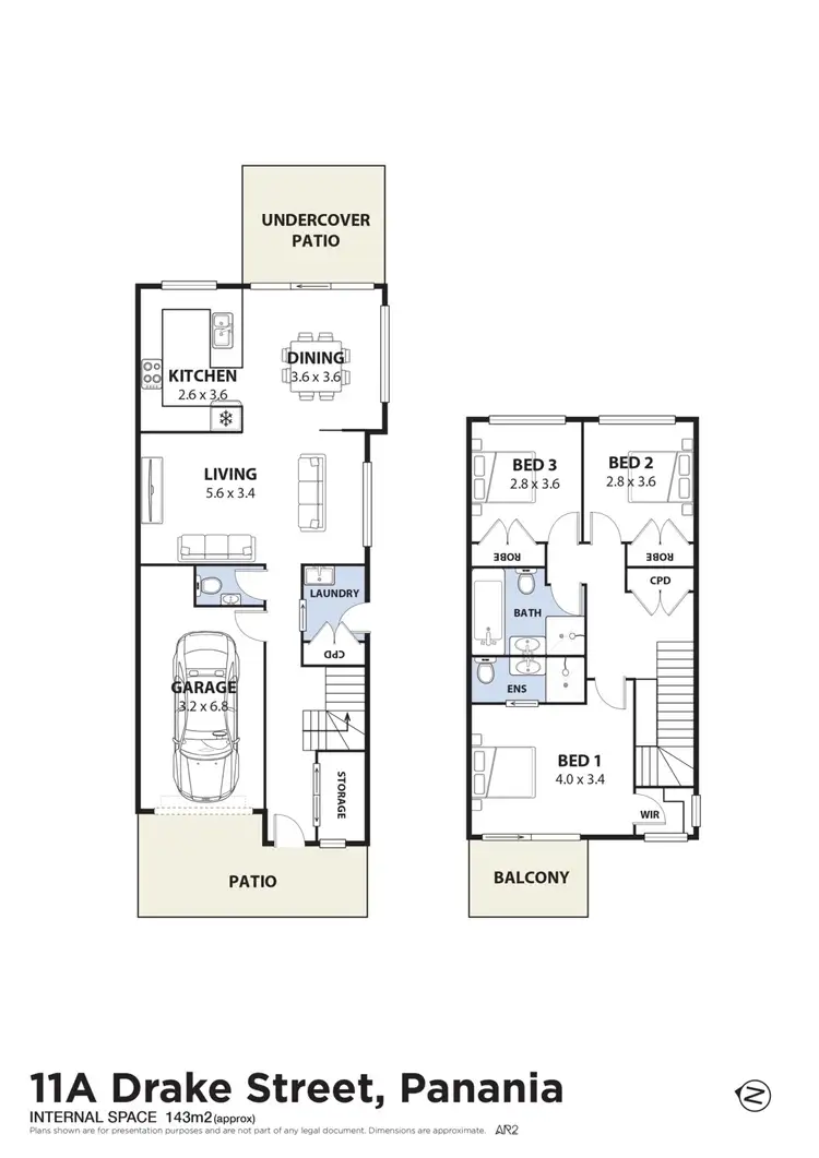 Floorplan of Homely semi-detached listing, 11A Drake Street, Panania NSW 2213