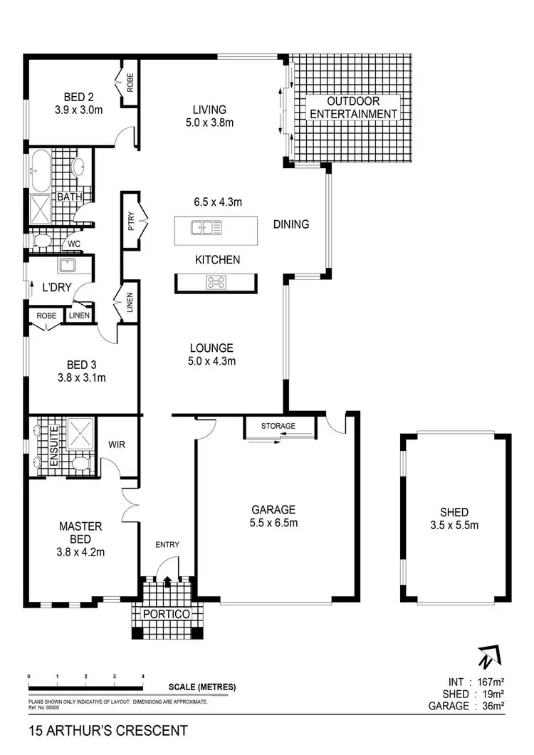 Floorplan of Homely house listing, 15 Arthurs Crescent, Strathfieldsaye VIC 3551