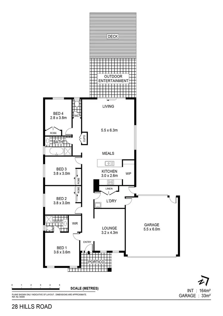Floorplan of Homely house listing, 28 Hills Road, Marong VIC 3515