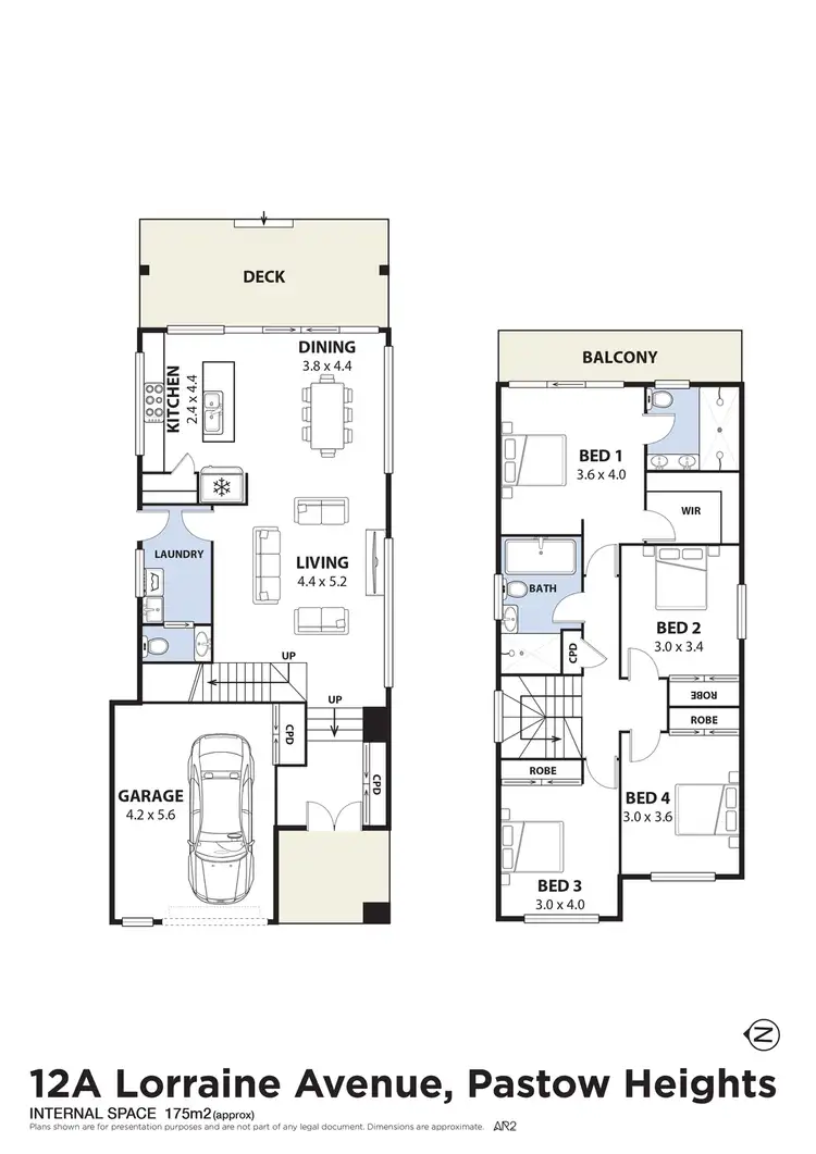 Floorplan of Homely semi-detached listing, 12A Lorraine Avenue, Padstow Heights NSW 2211