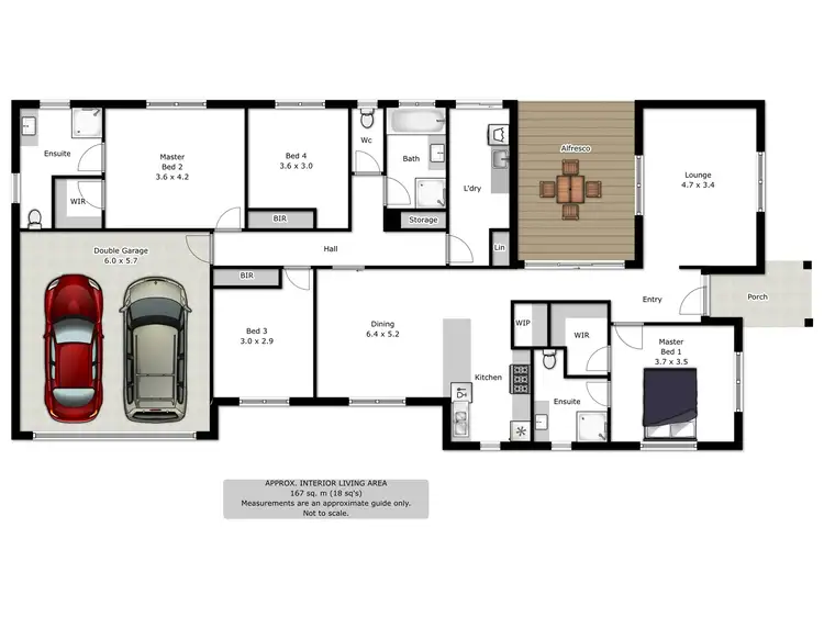 Floorplan of Homely house listing, 18 Lingford Court, Wodonga VIC 3690