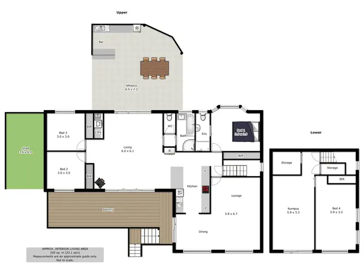 Floorplan of Homely house listing, 6 Haley Crescent, Wodonga VIC 3690