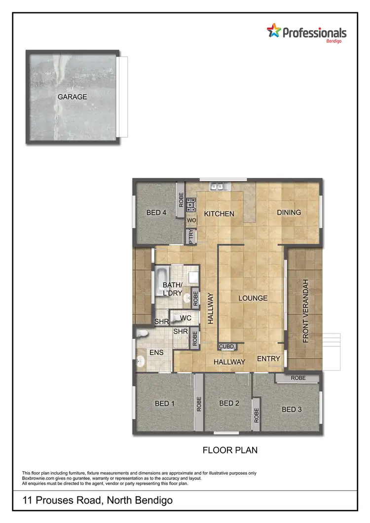 Floorplan of Homely house listing, 11 Prouses Road, North Bendigo VIC 3550