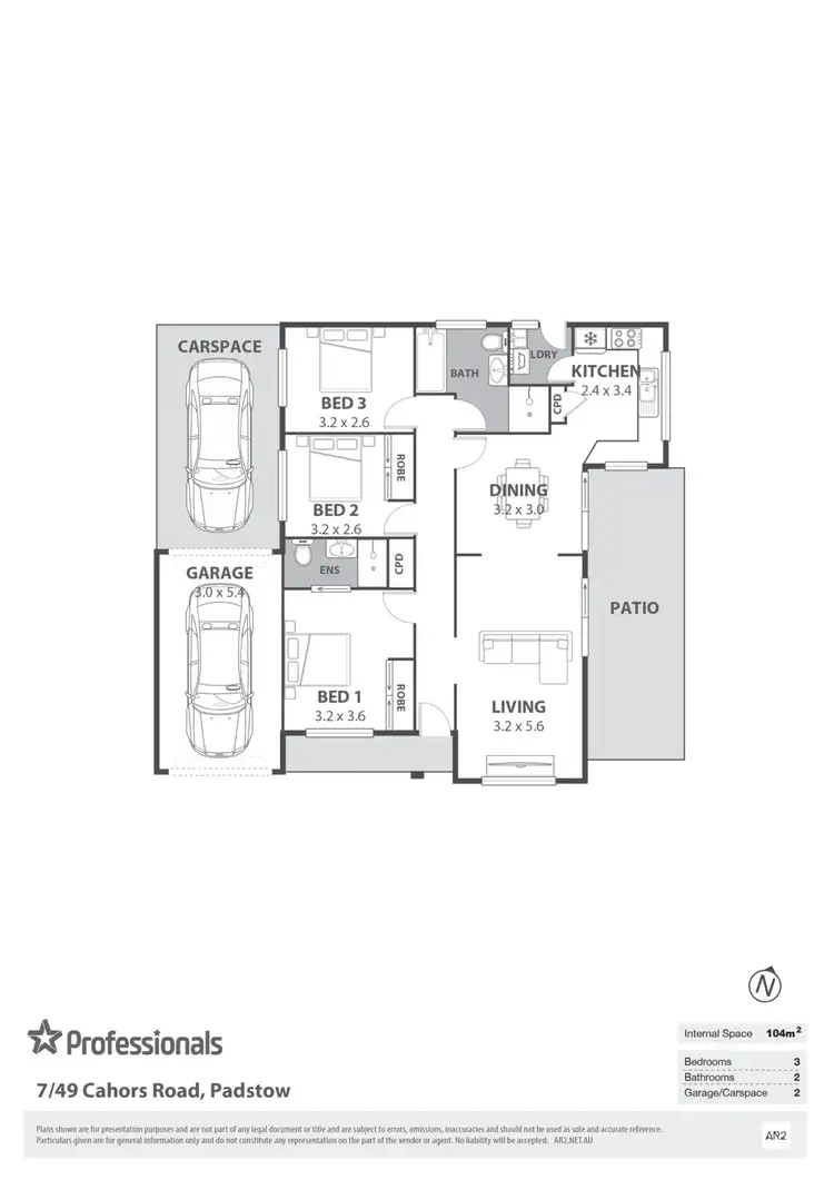 Floorplan of Homely villa listing, 7/49 Cahors Road, Padstow NSW 2211