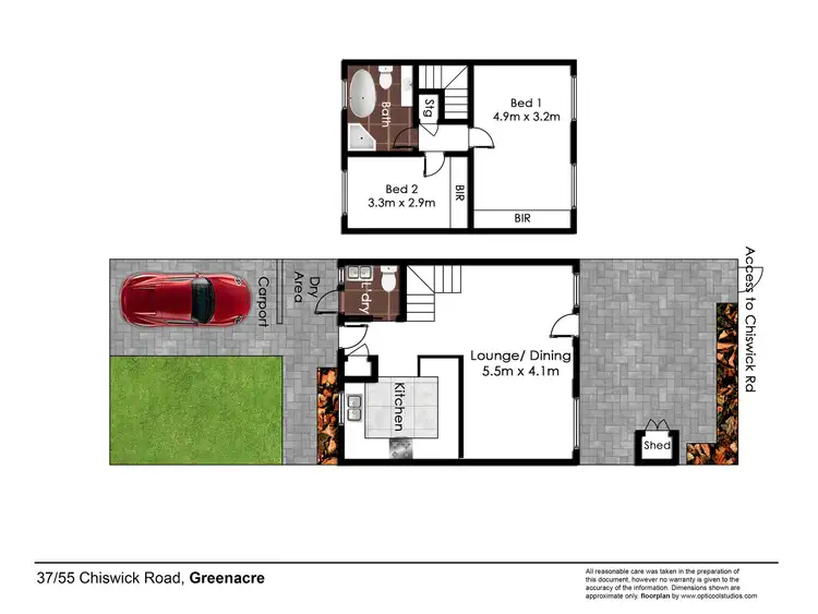 Floorplan of Homely townhouse listing, 37/55 Chiswick Road, Greenacre NSW 2190
