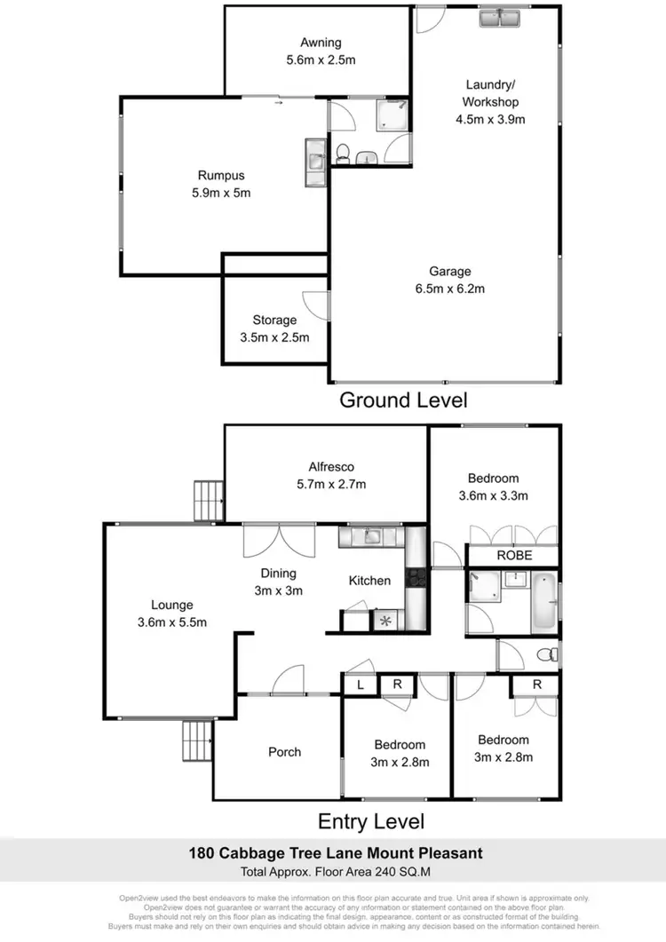 Floorplan of Homely house listing, 180 Cabbage Tree Lane, Mount Pleasant NSW 2519
