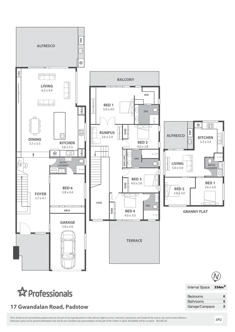 Floorplan of Homely semi-detached listing, 17 Gwandalan Road, Padstow NSW 2211