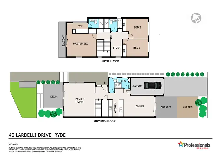 Floorplan of Homely house listing, 40 Lardelli Drive, Ryde NSW 2112