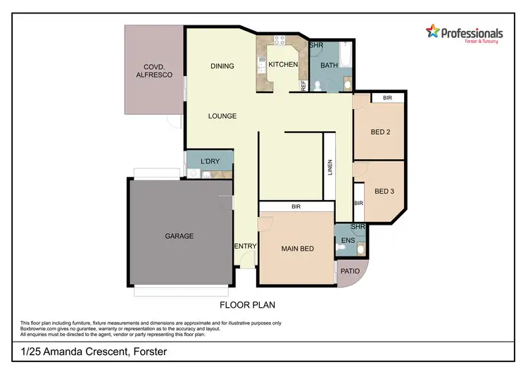 Floorplan of Homely villa listing, 1/25 Amanda Crescent, Forster NSW 2428