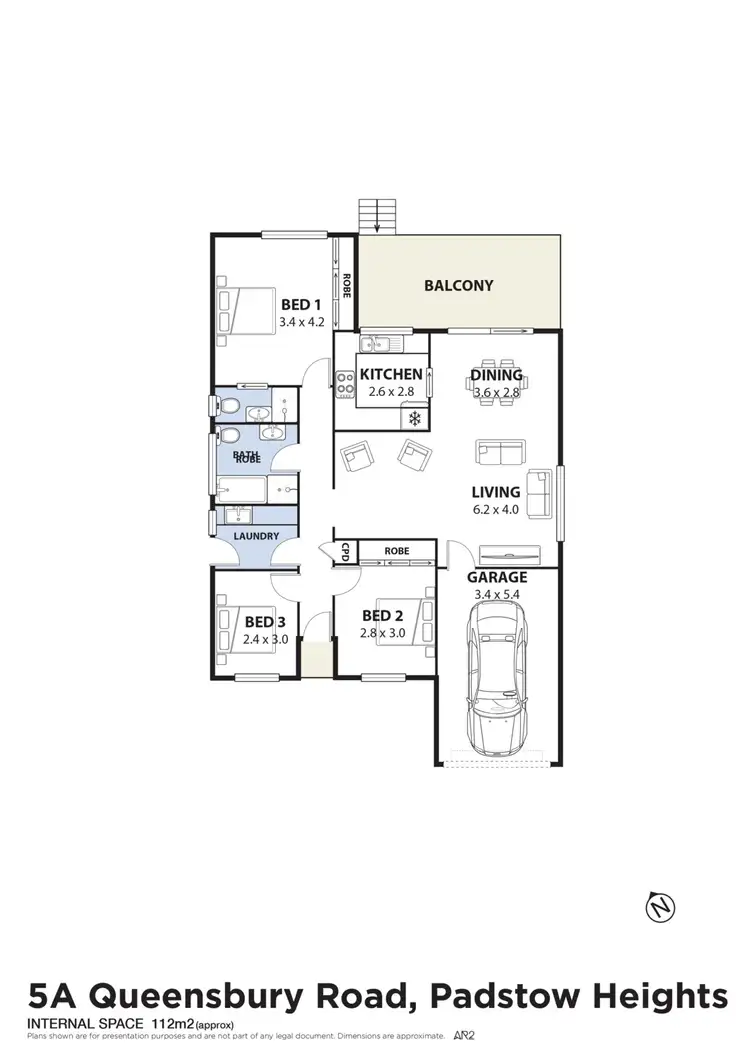 Floorplan of Homely house listing, 5A Queensbury Road, Padstow Heights NSW 2211