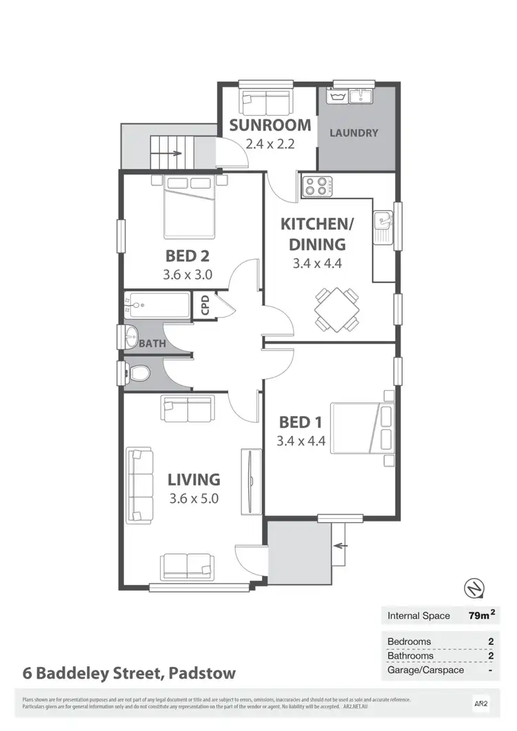 Floorplan of Homely house listing, 6 Baddeley Street, Padstow NSW 2211