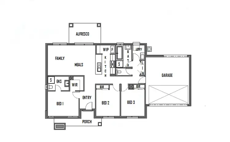 Floorplan of Homely other listing, 3 Chisholm Street, Maryborough VIC 3465