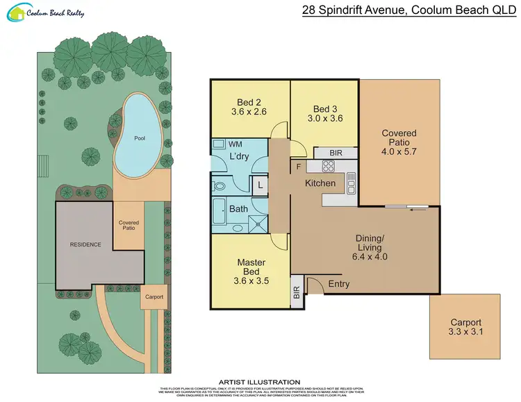 Floorplan of Homely house listing, 28 Spindrift Avenue, Coolum Beach QLD 4573