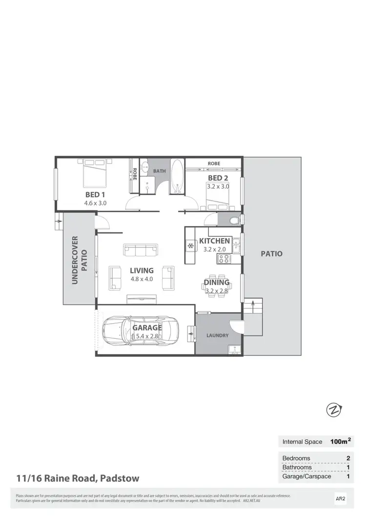 Floorplan of Homely villa listing, 11/16 Raine Road, Padstow NSW 2211