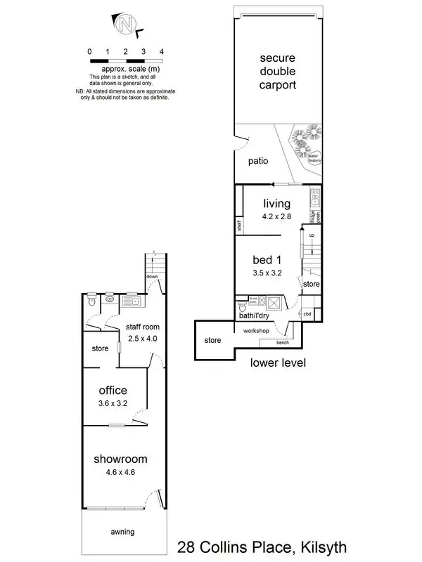 Floorplan of Homely house listing, 28 Collins Place, Kilsyth VIC 3137
