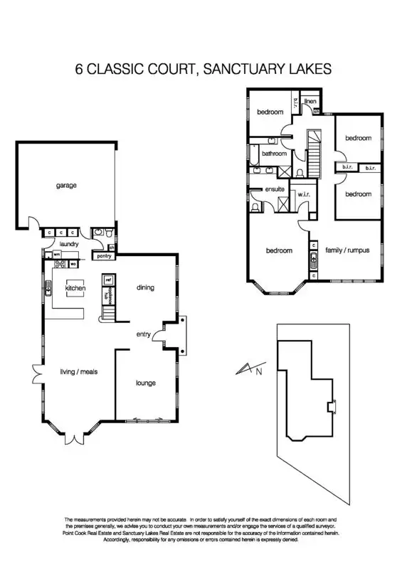Floorplan of Homely house listing, 6 Classic Court, Sanctuary Lakes VIC 3030