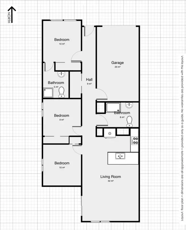 Floorplan of Homely unit listing, 1/3 McGrath Place, Armidale NSW 2350