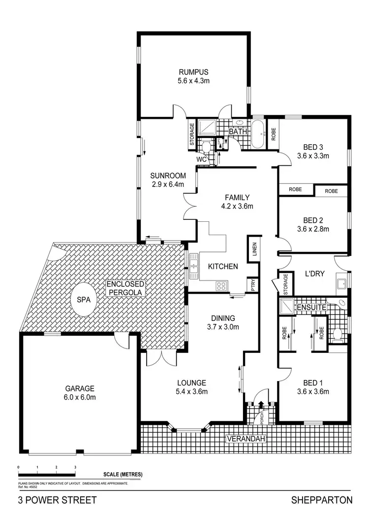 Floorplan of Homely house listing, 3 Power Street, Shepparton VIC 3630