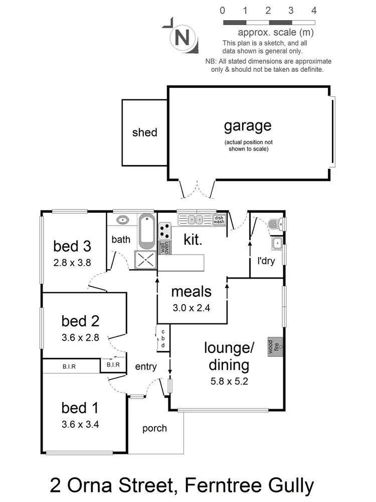 Floorplan of Homely house listing, 2 Orna Street, Ferntree Gully VIC 3156