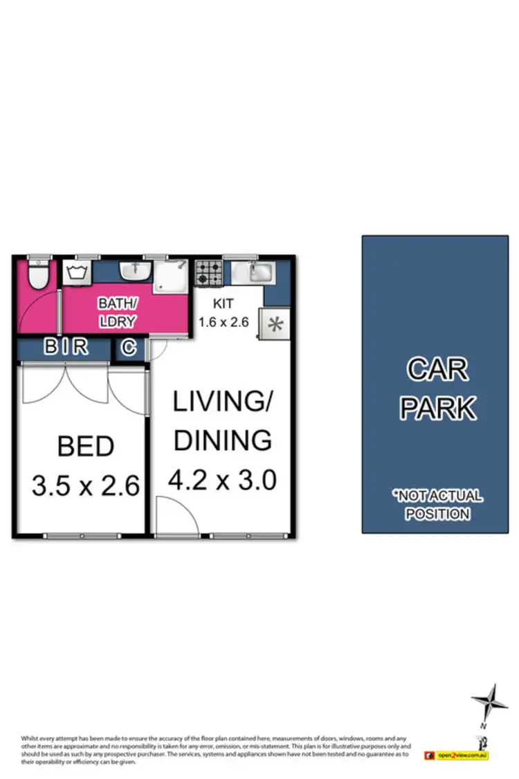 Floorplan of Homely apartment listing, 6/19 Kingsville Street, Kingsville VIC 3012